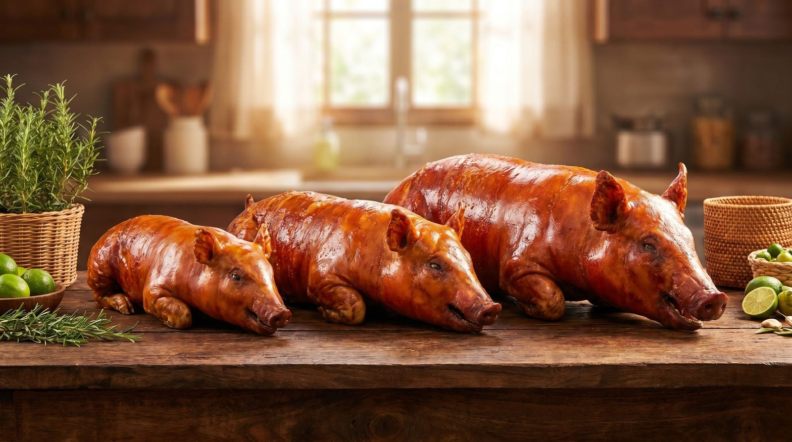 A platter of chopped lechon and crispy skin
